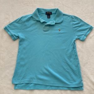 Polo by Ralph Lauren Light Blue Boys Interlock Polo Shirt, Size M (10-12)
